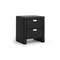 Baxton Studio Frey Black Upholstered Modern Nightstand 98-4826 - alternate 1